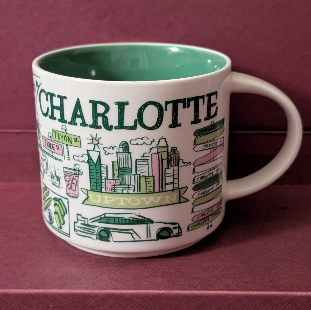 New Starbucks Charlotte Been There Series Coffee Cup 14 Oz